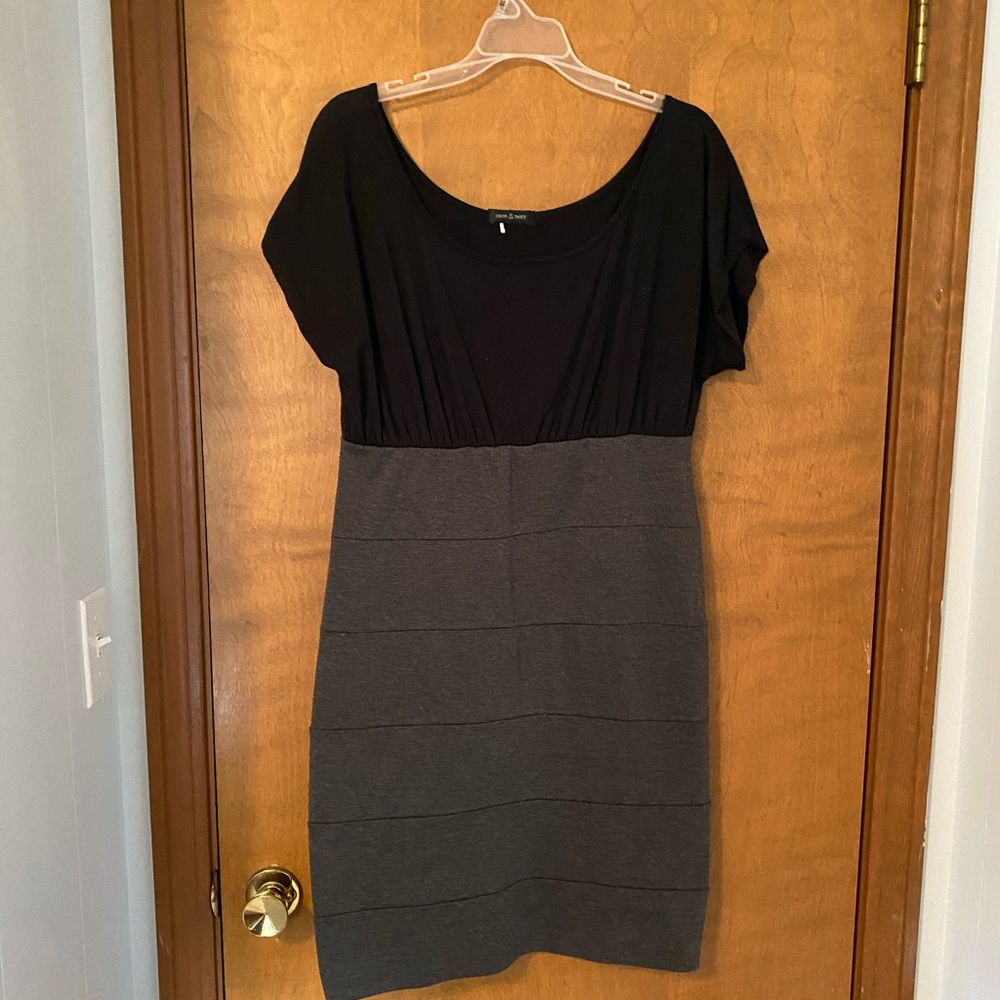 Black and grey dress